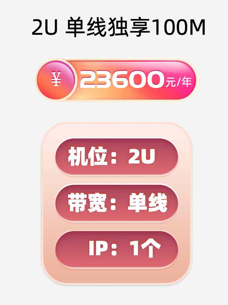 株洲单线100M服务器托管价格